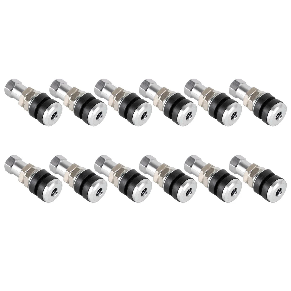 12Pcs Chrome Metal Bolt-In Tire Valve Stems TR161 for Valve Holes .453"