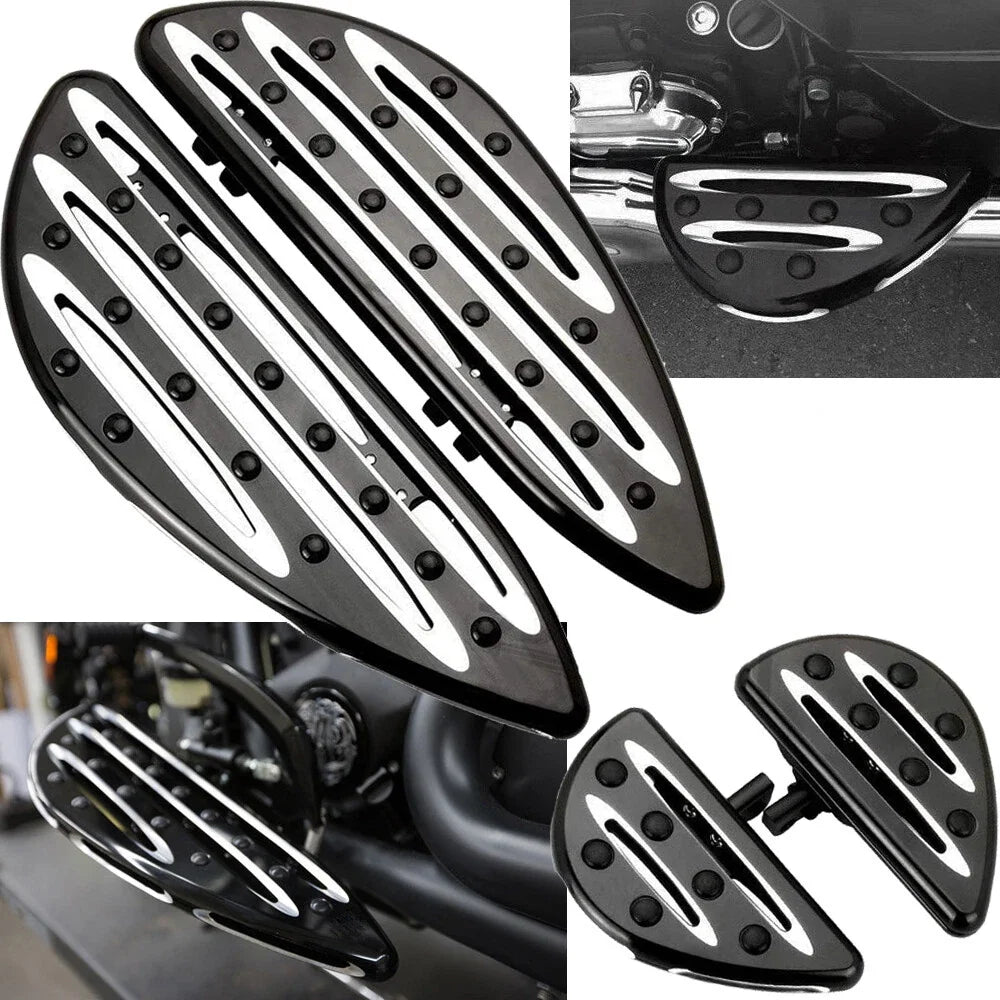 Floorboard Set for Harley Touring CVO (2014–2023) - Black CNC Cut
