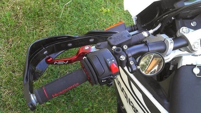 Hand Guards for Dirt Bike MX Motocross + Spoke Wraps (Black)