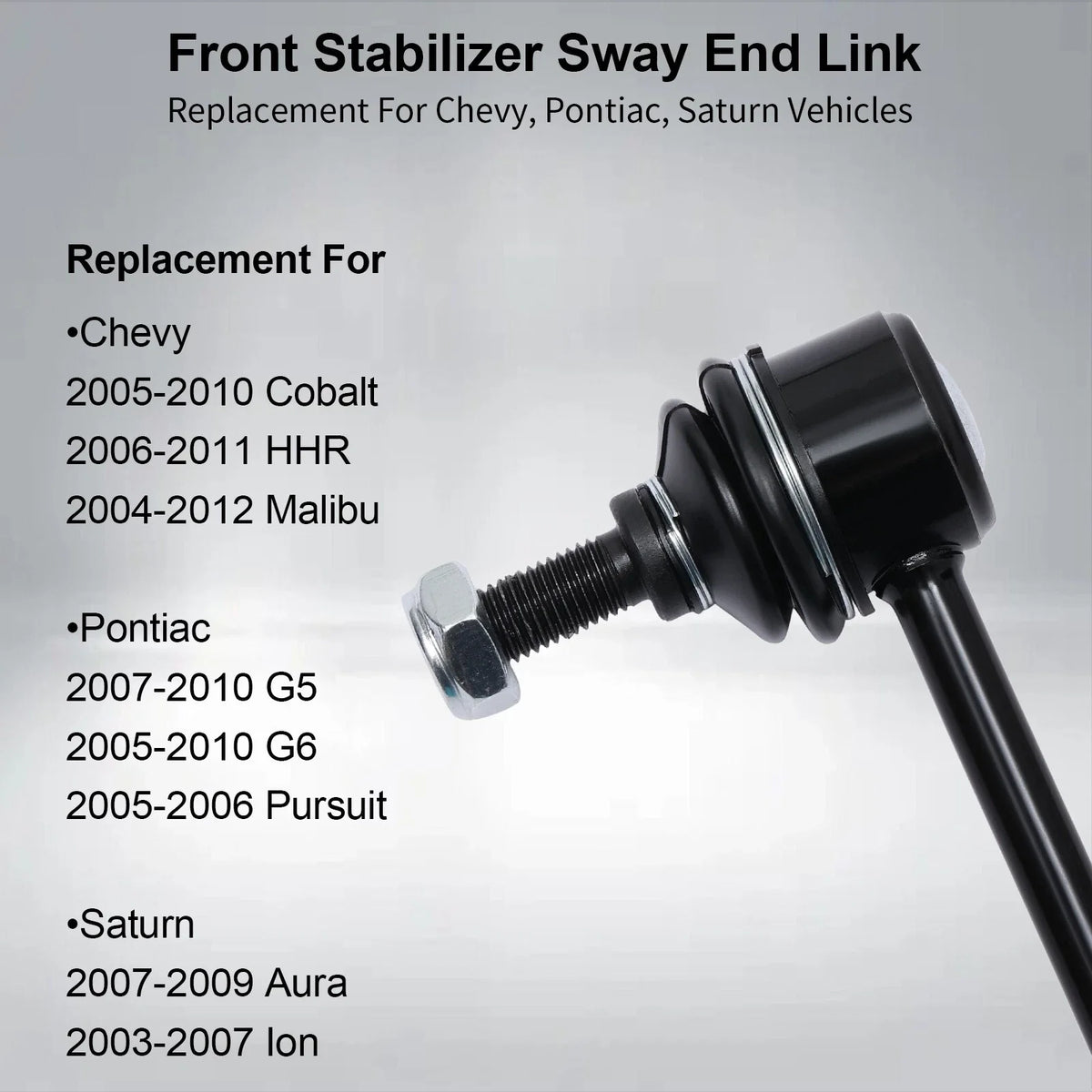 Front Stabilizer Sway Bar End Links for Chevy Cobalt Malibu G5 G6 Aura (2005–2012)