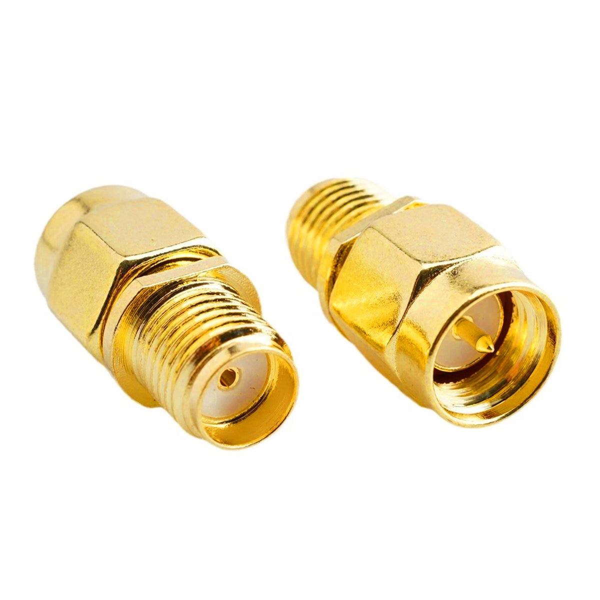 2X SMA Female Jack to SMA Male Plug Coax Cable Connector