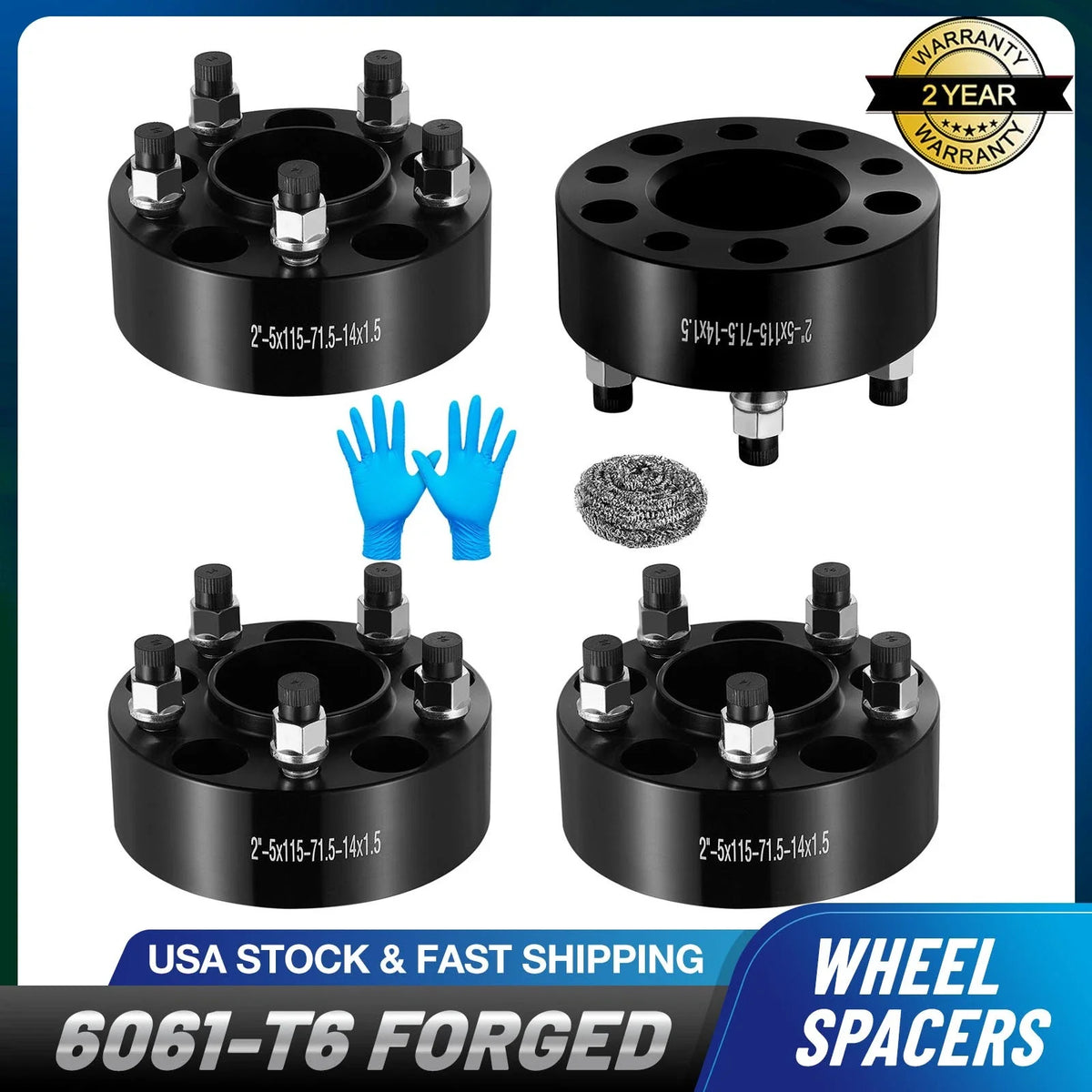 Set of 2 Hubcentric Wheel Spacers for Chrysler 300 Dodge Magnum (2005–2010)