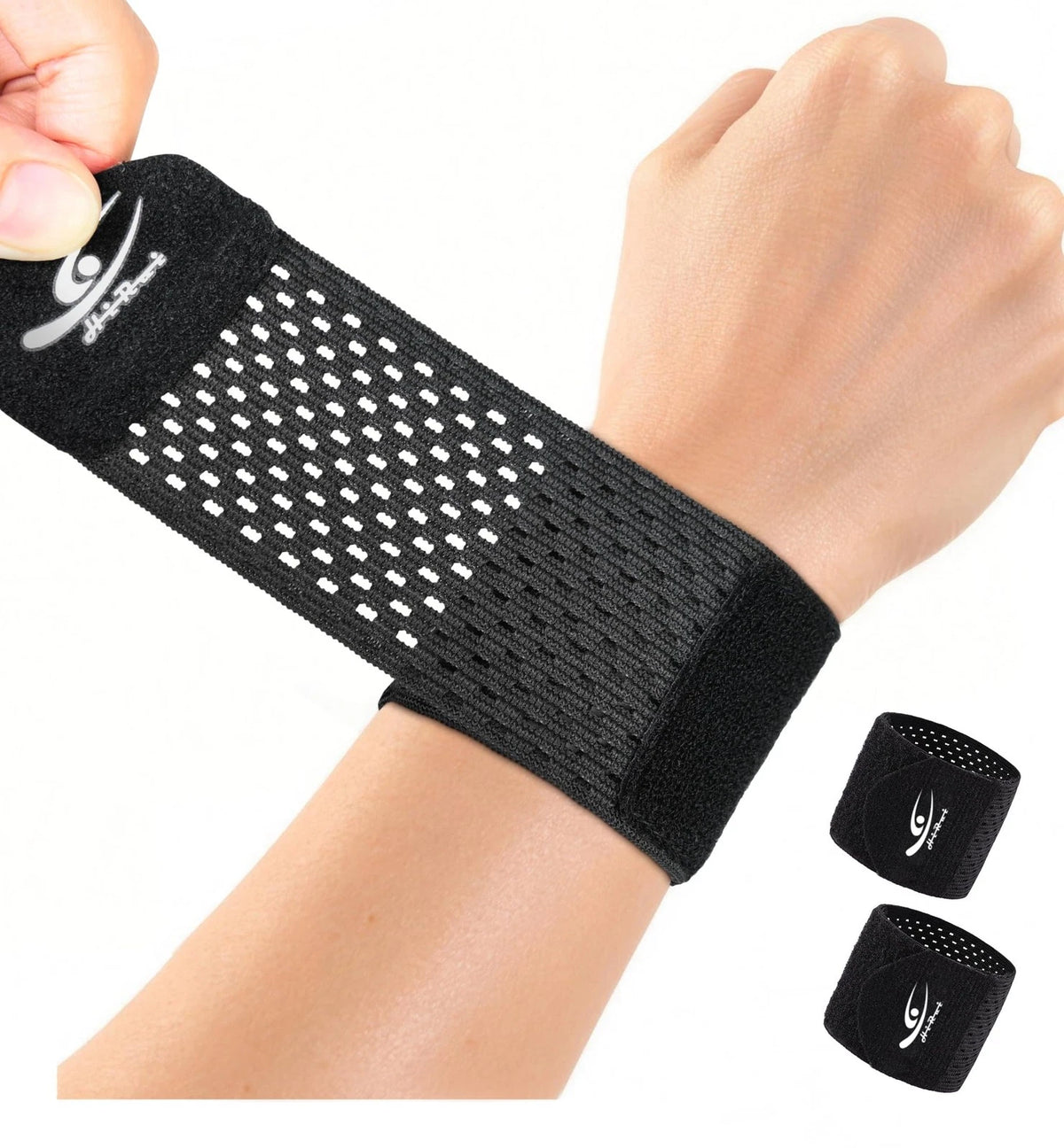 2X Wrist Compression Wraps for Black