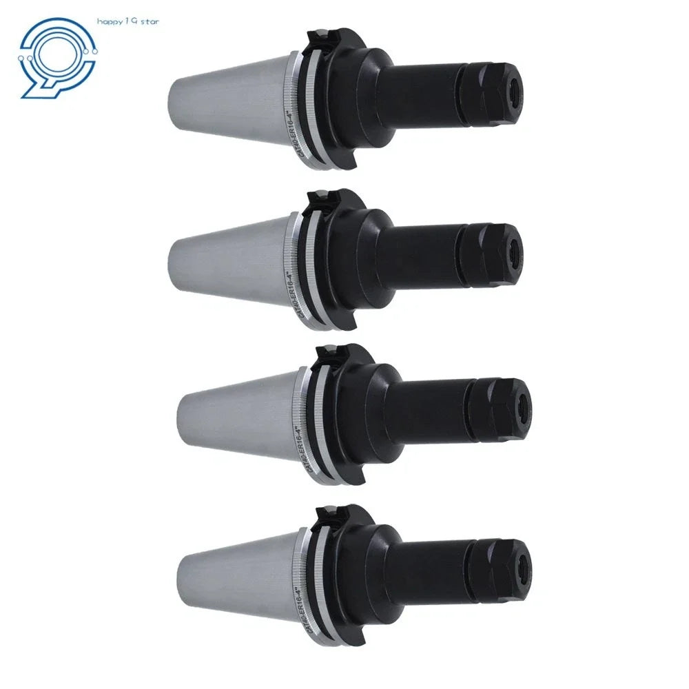 Set of 8 CAT40-ER16 Collet Chucks for Tool Holder (4" Gage Length)