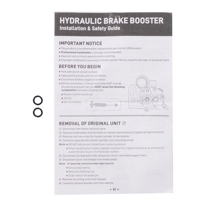 Hydraulic Power Brake Booster for Ram 2500 3500 4500 5500 (2011–2018) 52-7416, 4MVE8A