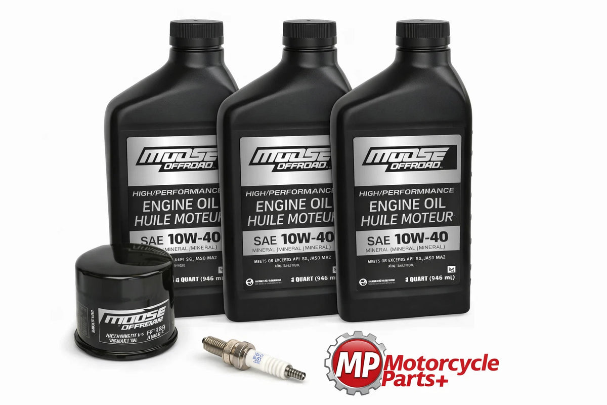 Oil Filter Change Tune Up Kit for Suzuki LT500 LTA450 (MO10W40+HF138 6965)
