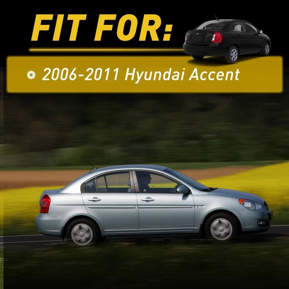 Set of 2 Exterior Door Handles for Hyundai Accent (2006–2011) EI