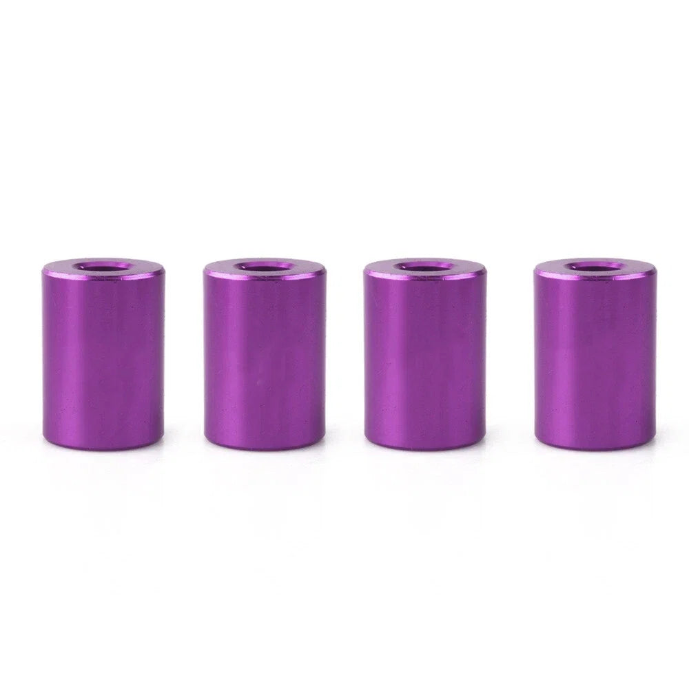 Set of 4 Billet Aluminum Engine Hood Vent Spacer Riser Kit for Turbo Motor Swap
