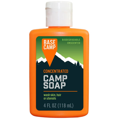 Biodegradable Soap for Base Camp (Pack of 1) - 4 Fl Oz, Orange