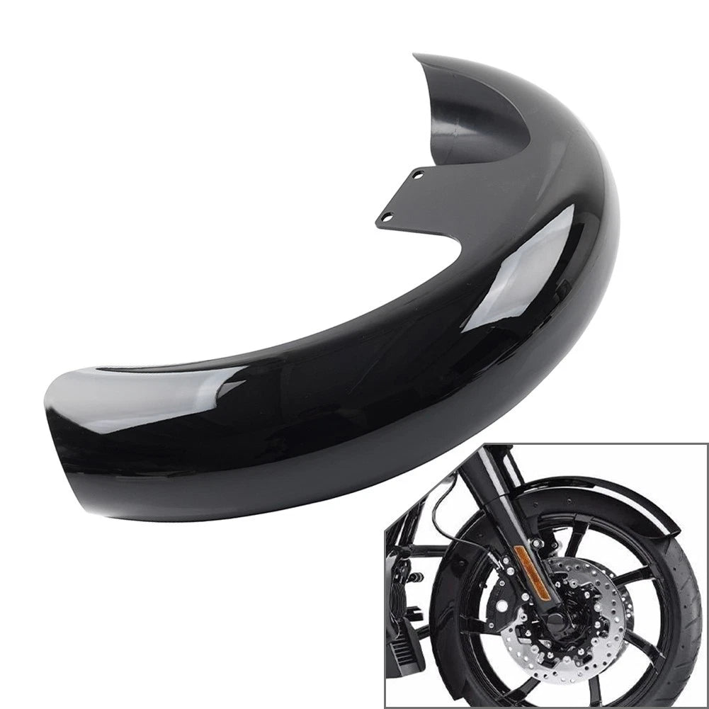 19" Wheel Wrap Black Front Mudguard for Harley Touring Road Street Glide