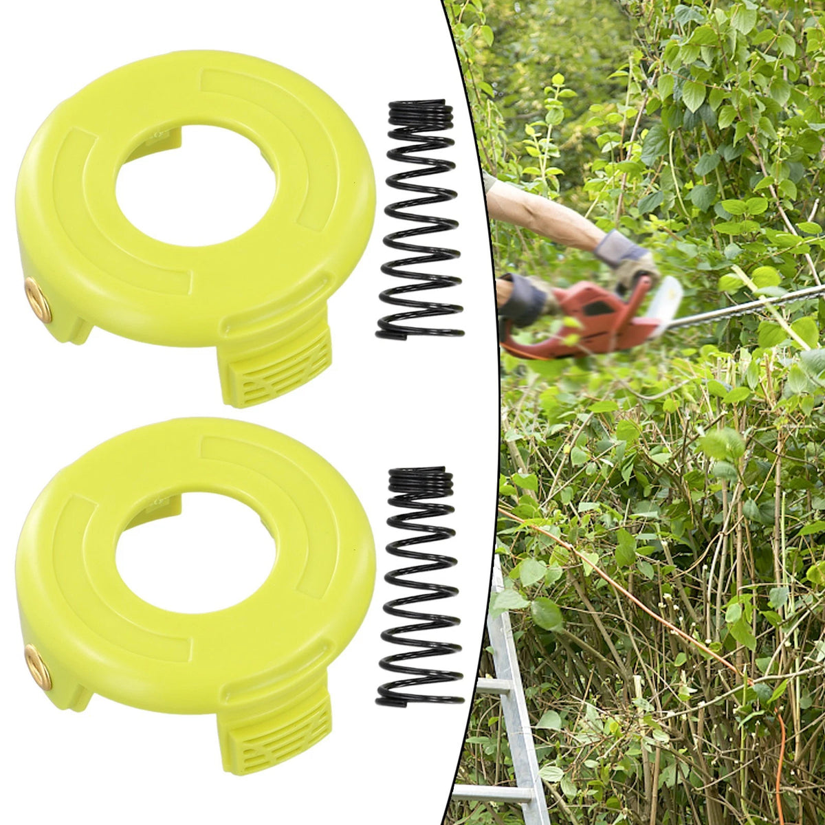 2X Grass Trimmer Spool Cover Spring Set for RAC118 RLT3525S