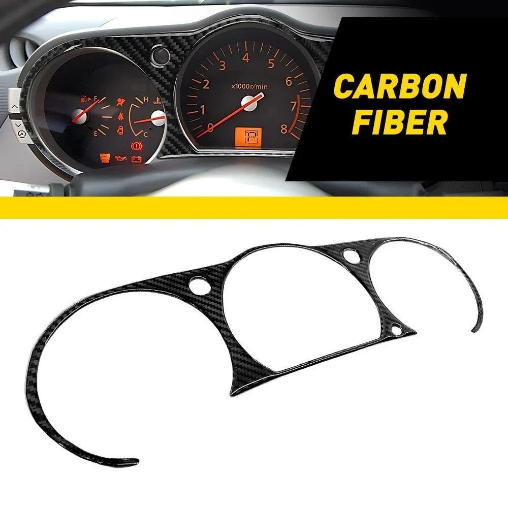 Carbon Fiber Instrument Cluster Cover Panel for Nissan 350Z (2003–2009)