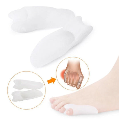 2X Gel Silicone Bunion Corrector for Little Toe Straightener (Universal)