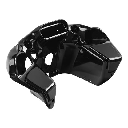 Vivid Black Injection ABS Inner & Outer Fairing for Harley FLTR Road Glide (1998–2013)