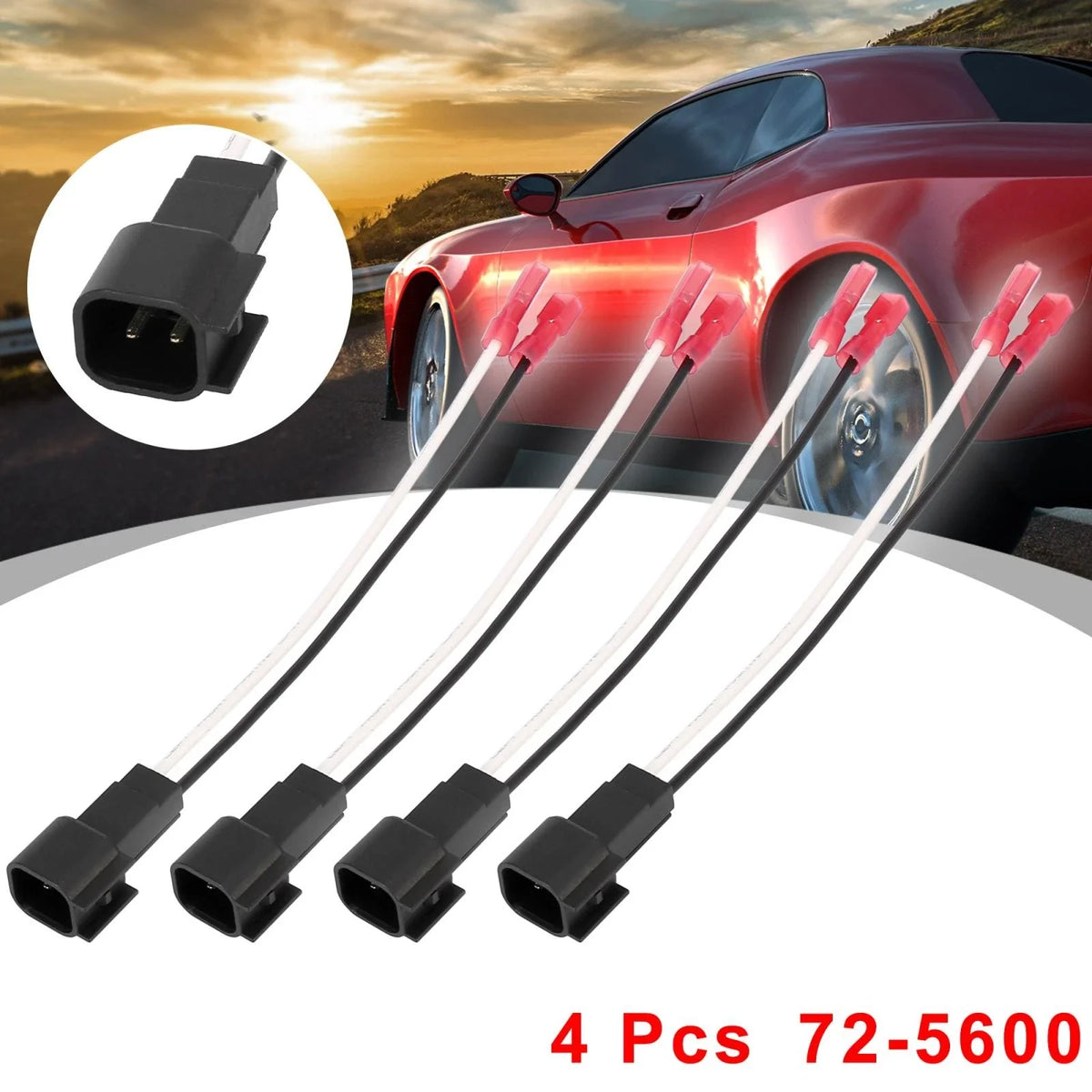Set of 4 Car Speaker Connector Harness Adapter 72-5600 for Ford Focus (2003–2007)