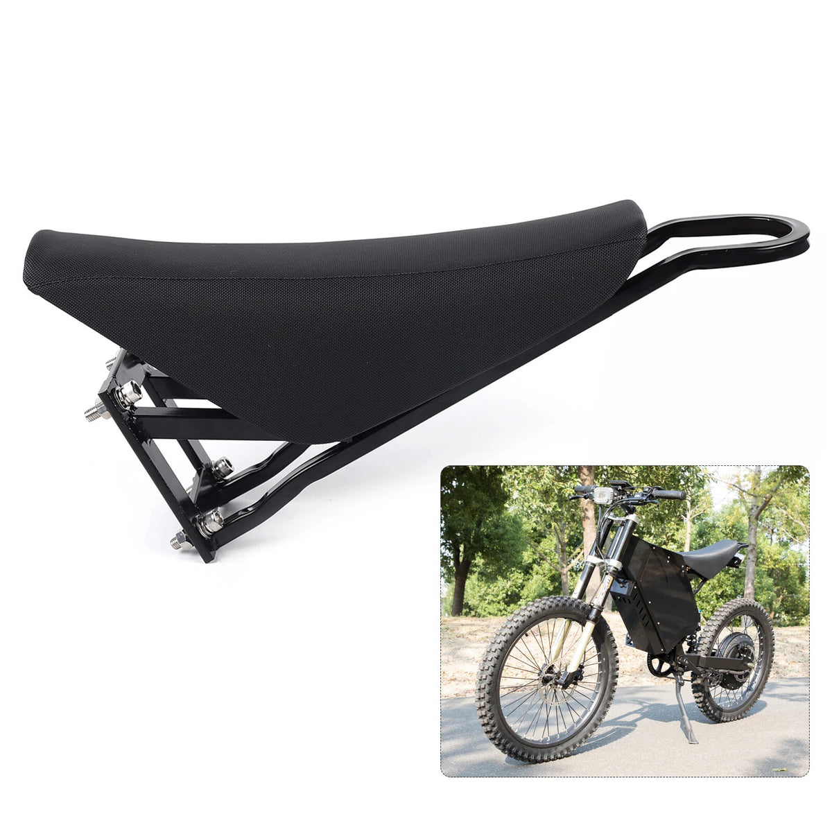Motorcycle Style Seat for Stealth Bomber Electric Mountain Bike (2019–2023)