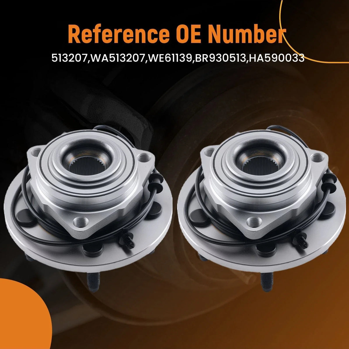 Front Wheel Hub Bearing Assembly 513207 WE61139 for Dodge Durango (2004–2005)