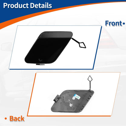 Rear Tow Hook Cover for BMW 1 Series F20 F21 (2012–2019) No. 51120038888 Black