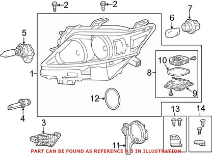 Headlight Bulb for Lexus GS300 GS350 GS430 GS460 IS250 IS350 IS F (OEM)