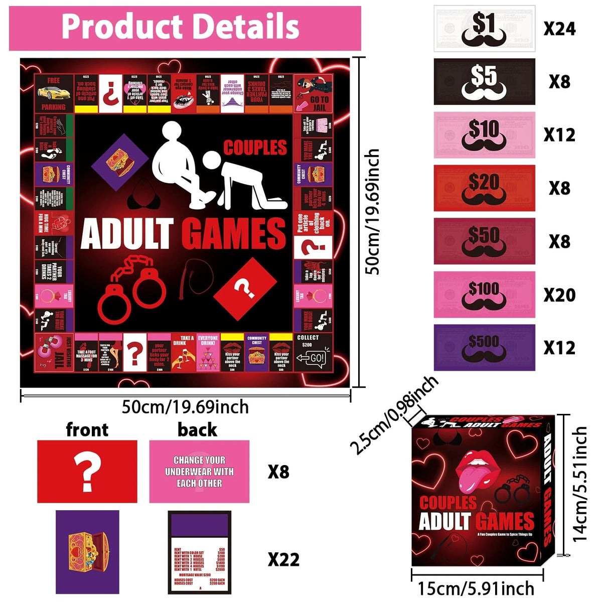 Couple Board Game for Small (Multicolored)