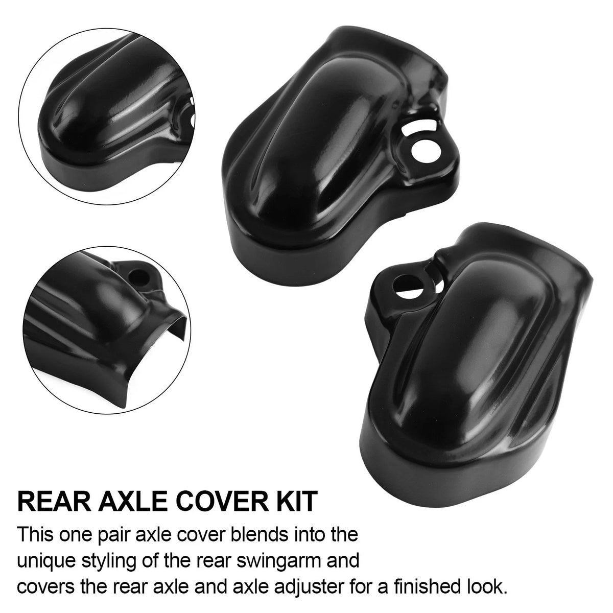 Rear Bar Shield Axle Nut Covers for Harley V-Rod VRSC Night Rod (2002–2017)