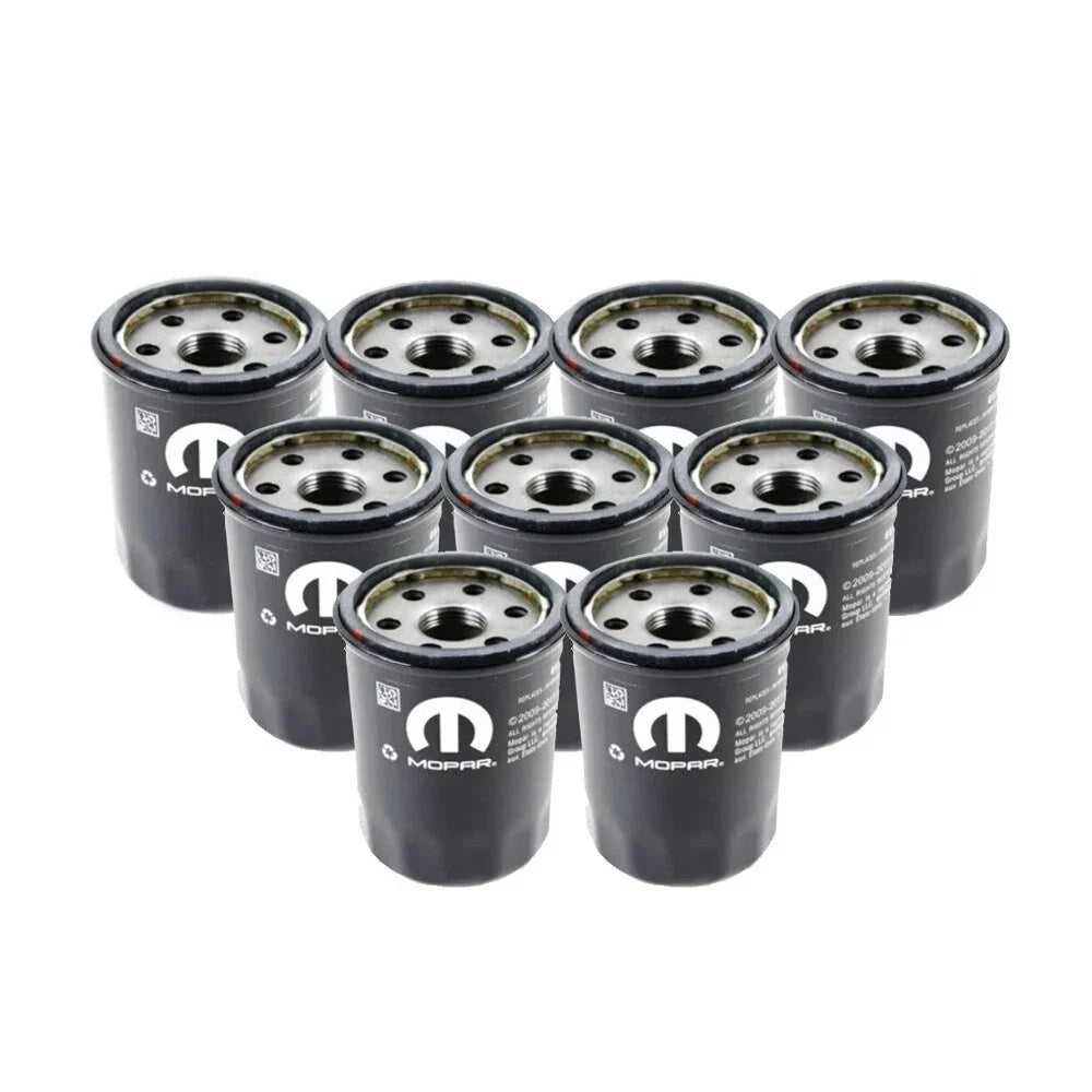 Set of 9 Engine Oil Filters for Chrysler Dodge 2.4L L4 (OEM)