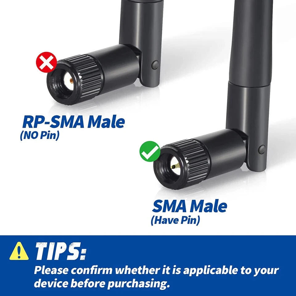 100X RP-SMA Antenna for WiFi Wireless Router 2.4GHz/5GHz