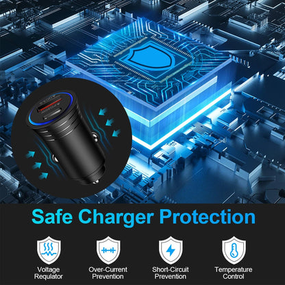 38W Fast Charge USB C Car Charger Adapter for Universal Use
