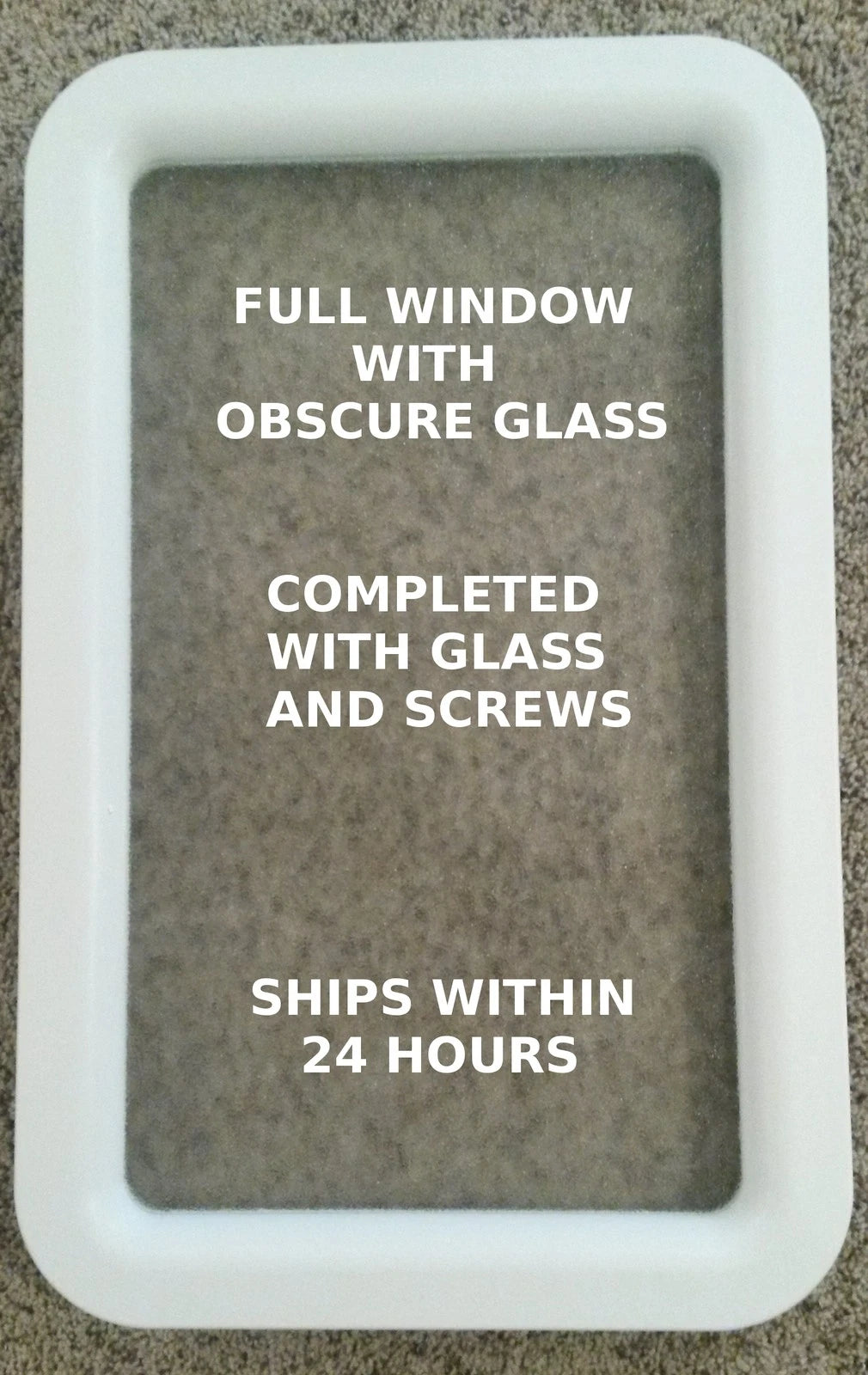 White RV Entry Door Window for Thor Keystone Dutchmen KZ Cruiser (Bias2111)