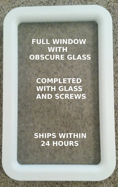 White RV Entry Door Window for Thor Keystone Dutchmen KZ Cruiser (Bias2111)