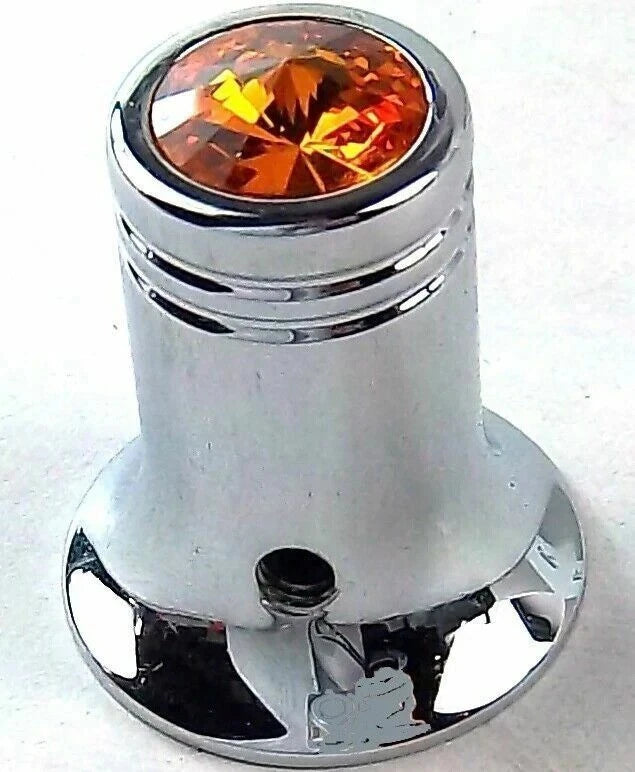 CB Radio Knob for Cobra Channel Selector (HTS#5566A) Amber Jewel Chrome