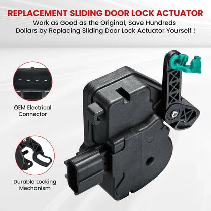 Rear Passenger Sliding Door Lock Actuator for Dodge Caravan (2001–2007)