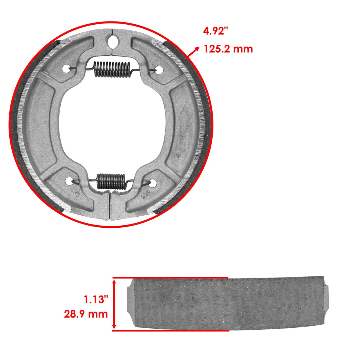 Rear Brake Shoes for Yamaha TTR225 (1999–2004) FL5085BS142HY