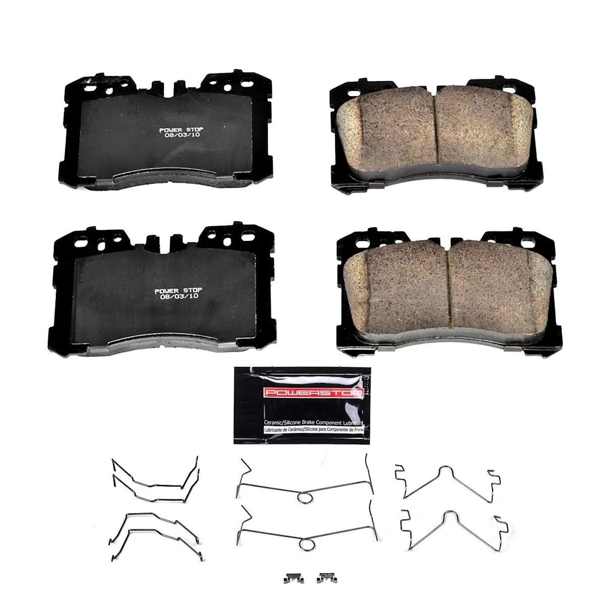 2X Powerstop Brake Pad Set Front for Lexus LS500h LS500 LS460 (2010–2022) Z23-1282