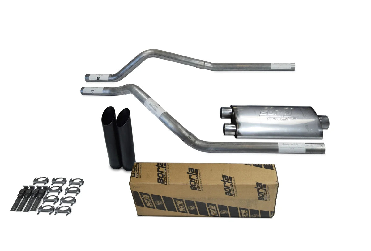 Dual Exhaust Kit for Chevy Blazer (1995–1999) Borla Pro XS Black Tip