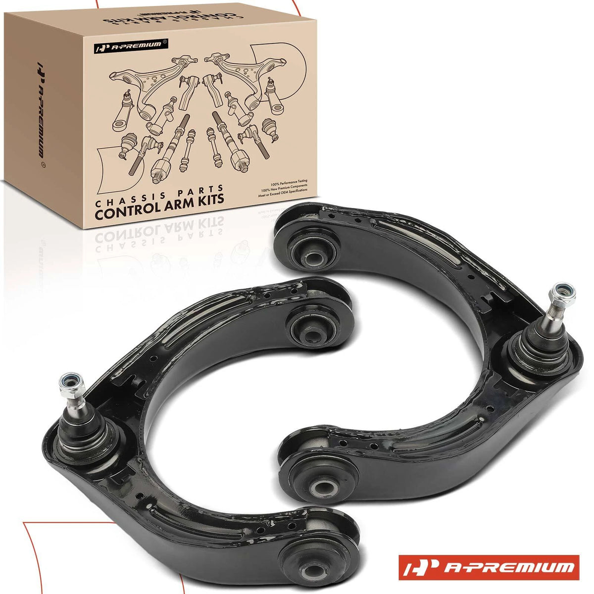 2X Front Upper Control Arm & Ball Joint Assy for Ram 2500 (2011–2013) K620181, CK620181, 52121586AD, 52121586AA, 52121586AB, RK620181