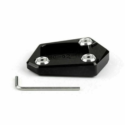 CNC Side Kickstand Extension Plate Pad for Honda CBR250R (2011–2015) Black T9