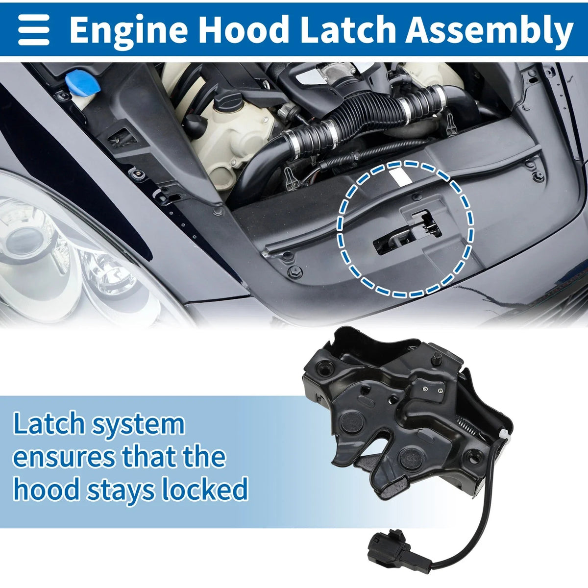 Hood Latch Assembly for Toyota Avalon (1995–1999) No. 5351050010