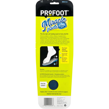 Miracle Insole for Men's Shoes (Size 8-13) - 1 Pair