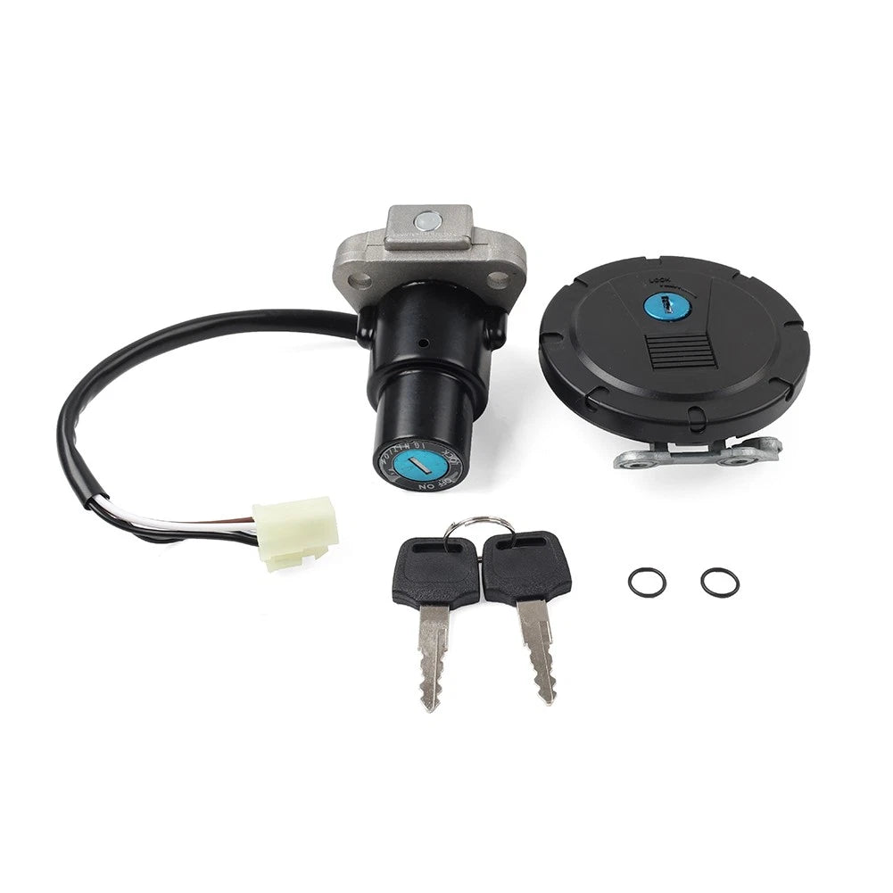 Ignition Switch & Fuel Gas Cap Lock Key Set for Kawasaki KLR650 (2008–2018)