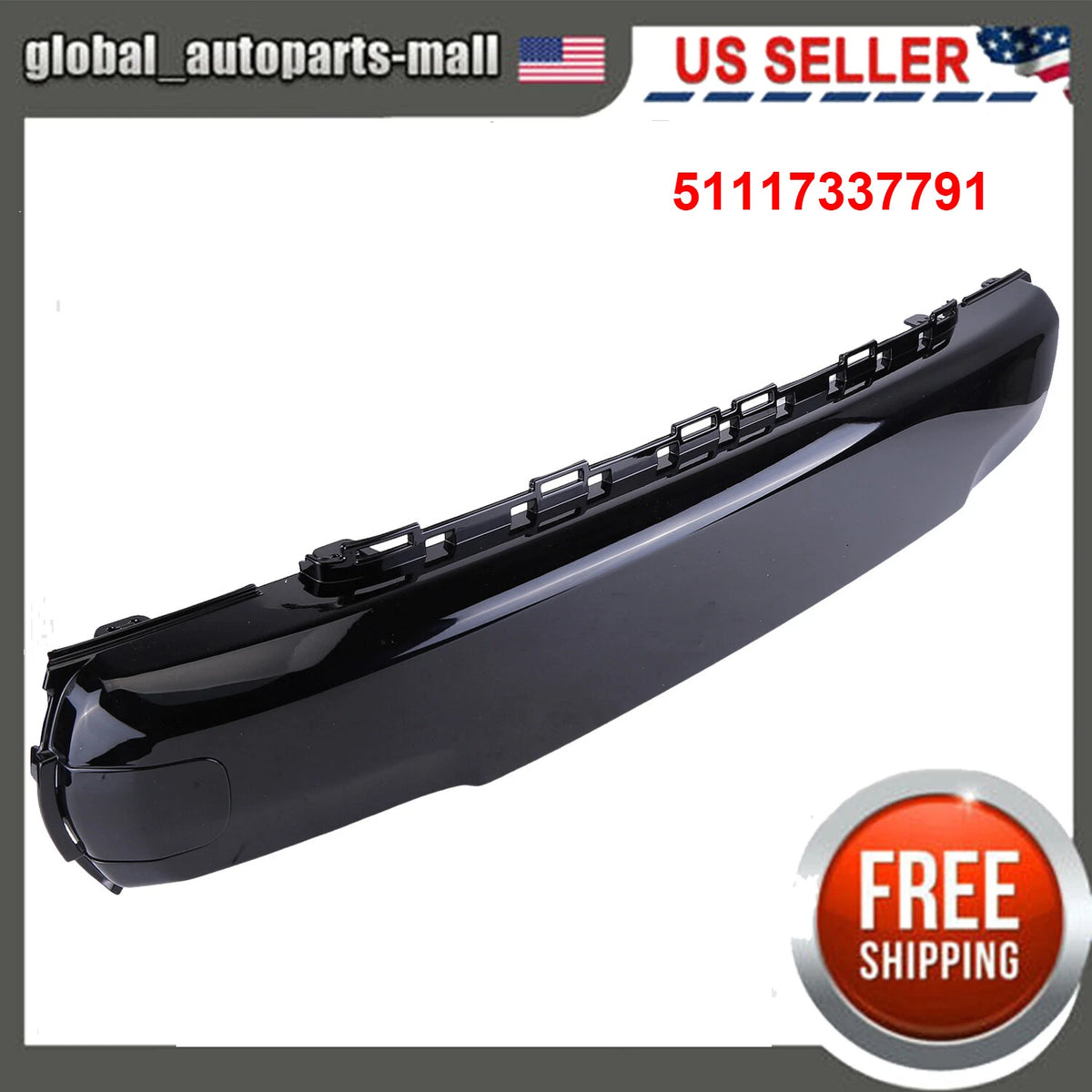 Front Bumper Number Plate Cover for Mini Cooper (2014–2018) 51117337791