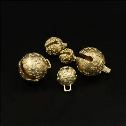 Miniature Brass Bell for DIY Keychain Bag Pendant Jewelry Making