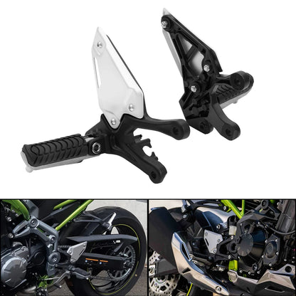 Front Driver Foot Pegs Pedals Bracket for Kawasaki Z900 (2017–2024)