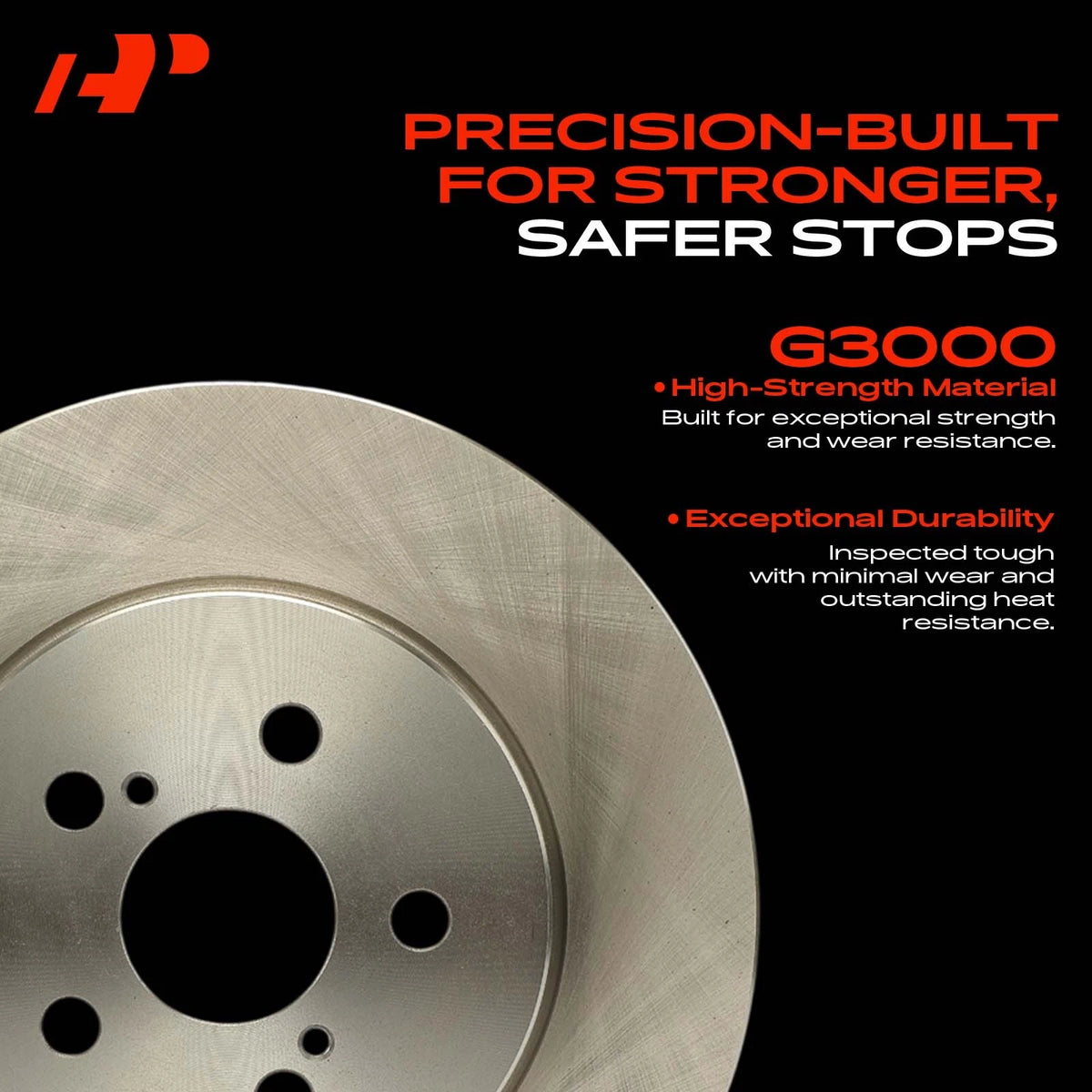 Set of 2 Front Side Disc Brake Rotors for Toyota Corolla (2019–2022) 12044206, 12144206