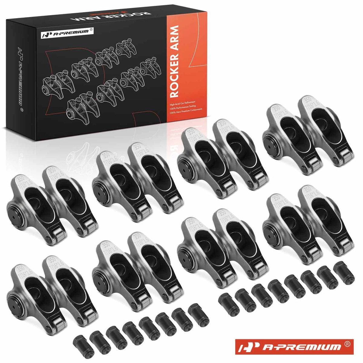 Set of 4 Roller Rocker Arms for Chevy SBC 350 (1973–1986)