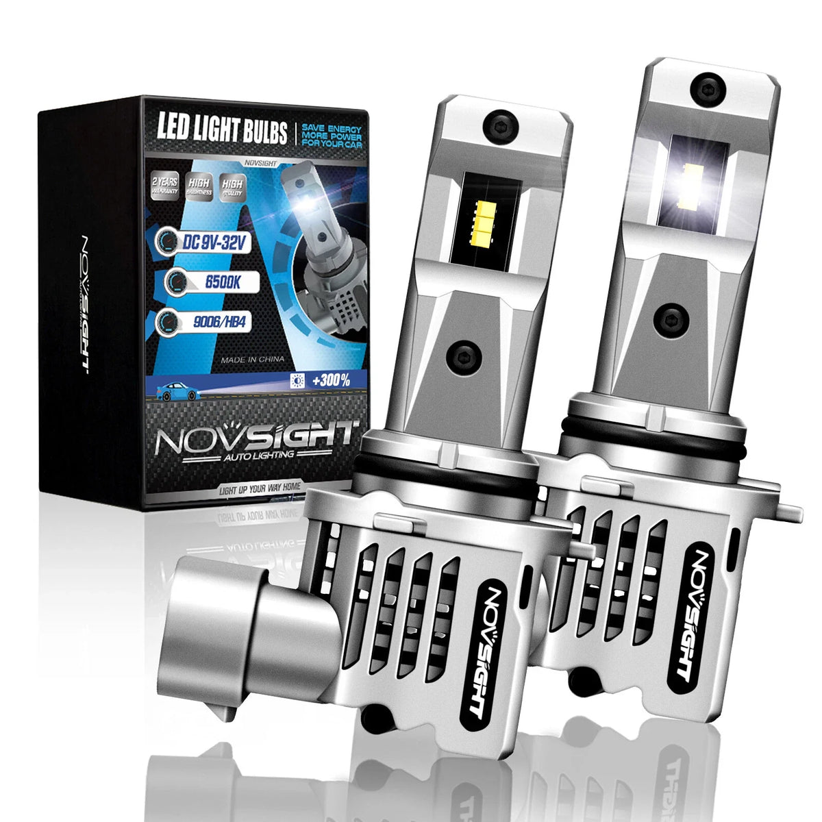 2X Canbus HB4 9006 LED Headlight Low Beam Bulbs for