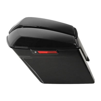 Black King Trunk Stretched Saddlebags for Harley Touring (2014–2023)