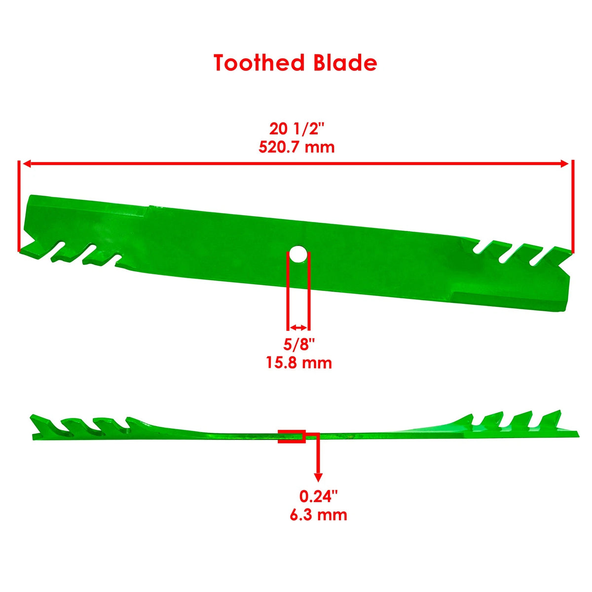 Set of 3 Mulching Blades for Gravely Mower Deck 60" (MB261+MB261+MB261 - MD)