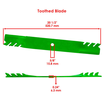 Set of 3 Mulching Blades for Gravely Mower Deck 60" (MB261+MB261+MB261 - MD)