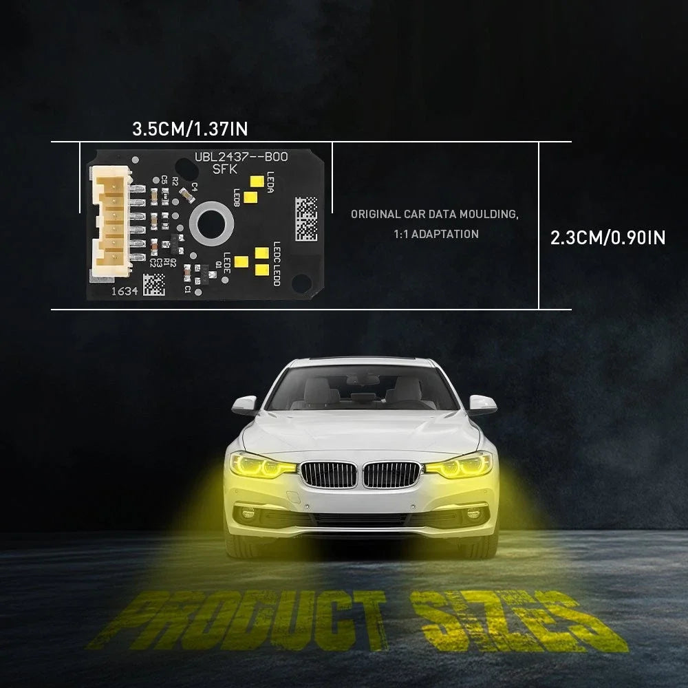 Yellow DRL LED Boards for BMW G30 530i 540i (2017–2021)